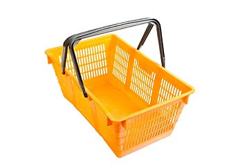 Image showing Shopping basket on white