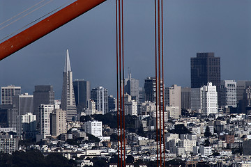 Image showing Golden Gate and San Francisco