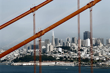 Image showing Golden Gate and San Francisco