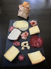 Image showing Italian antipasti snacks