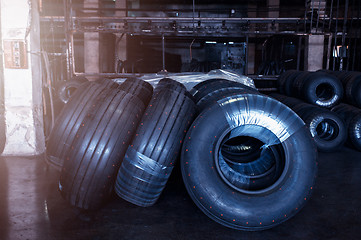 Image showing Avia tires production