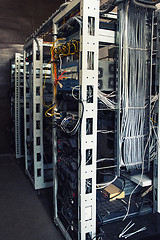 Image showing servers in server room