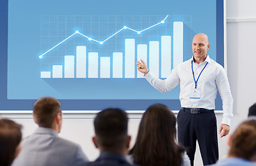 Image showing group of people at business conference or lecture