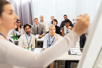 Image showing group of people at business conference or lecture