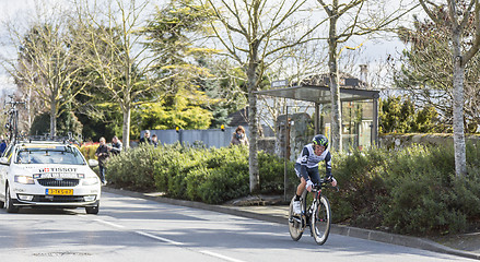 Image showing The Cyclist Jacques Janse van Rensburg - Paris-Nice 2016 