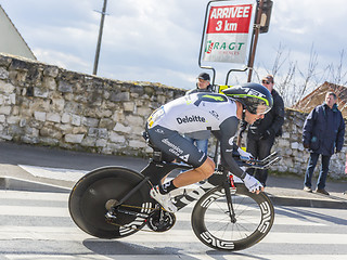 Image showing The Cyclist Jacques Janse van Rensburg - Paris-Nice 2016 