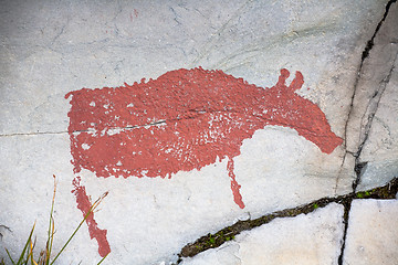 Image showing prehistoric rock carving