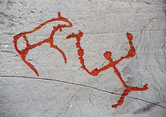 Image showing prehistoric rock carving