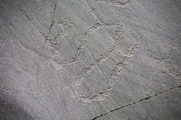 Image showing prehistoric rock carving