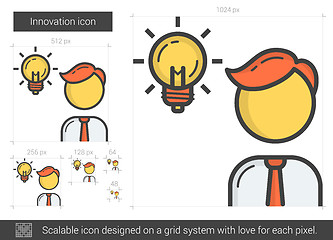 Image showing Innovation line icon.