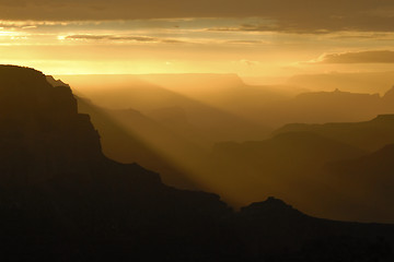 Image showing Grand Canyon at sunset