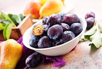 Image showing fresh plums