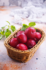 Image showing fresh plums