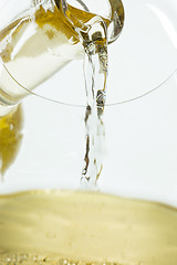 Image showing The white wine jet
