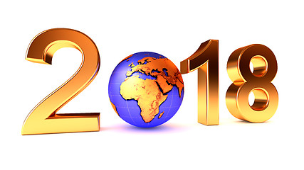 Image showing New Year 2018 Africa