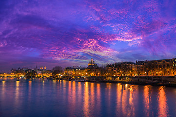 Image showing Paris France  at night