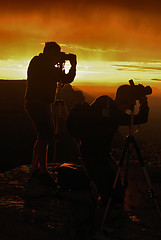Image showing Photographers silhouette