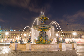 Image showing Fountain at Place de la Concord in Paris 