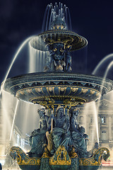 Image showing Fountain at Place de la Concorde in Paris France 