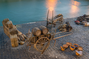 Image showing Old Paris docks