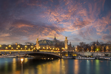 Image showing Bridge of the Alexandre III, Paris