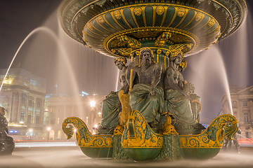 Image showing Fountain at Place de la Concord in Paris 