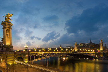 Image showing Bridge of the Alexandre III, Paris