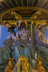 Image showing Fountain at Place de la Concorde in Paris France 