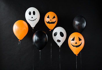 Image showing scary air balloons decoration for halloween party