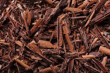 Image showing grated chocolate closeup