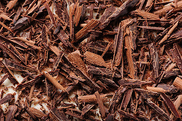 Image showing grated chocolate closeup