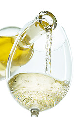 Image showing The white wine jet