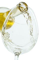 Image showing The white wine jet