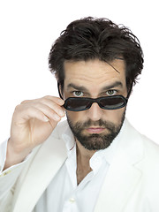 Image showing bearded man with sunglasses