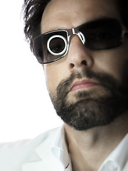 Image showing bearded man with sunglasses