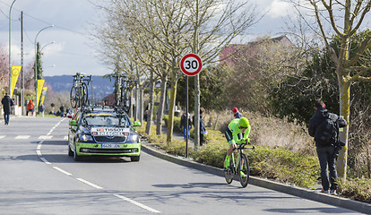 Image showing The Cyclist Matti Breschel - Paris-Nice 2016