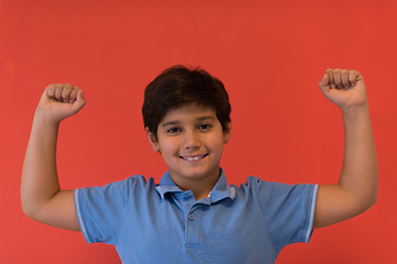 Image showing Portrait of a happy young boy