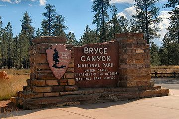 Image showing Bryce Canyon Park entrance