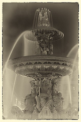 Image showing Fountain at Place de la Concorde in Paris France 