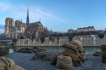 Image showing Old Paris docks