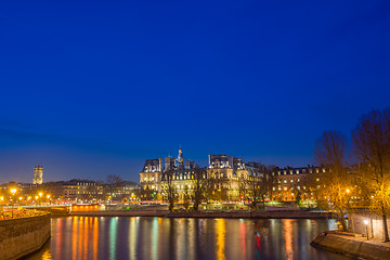 Image showing view of Hotel de Ville (City Hall) in Paris