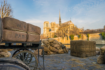 Image showing Old Paris docks