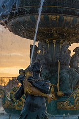 Image showing Fountain at Place de la Concorde in Paris 