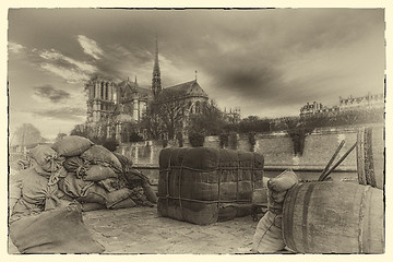 Image showing Old Paris docks