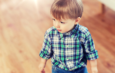 Image showing happy little baby boy at home