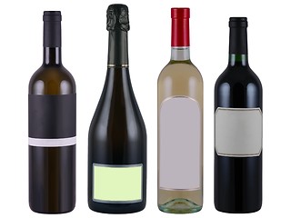 Image showing Wine bottles