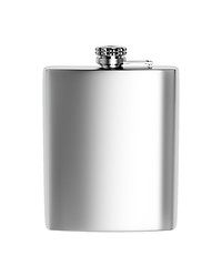 Image showing Stainless steel hip flask