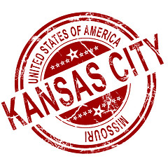 Image showing 	Kansas City Missouri stamp with white background