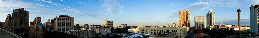 Image showing San Antonio Skyline Wide Panoramic South Cantral Texas