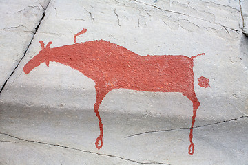 Image showing prehistoric rock carving